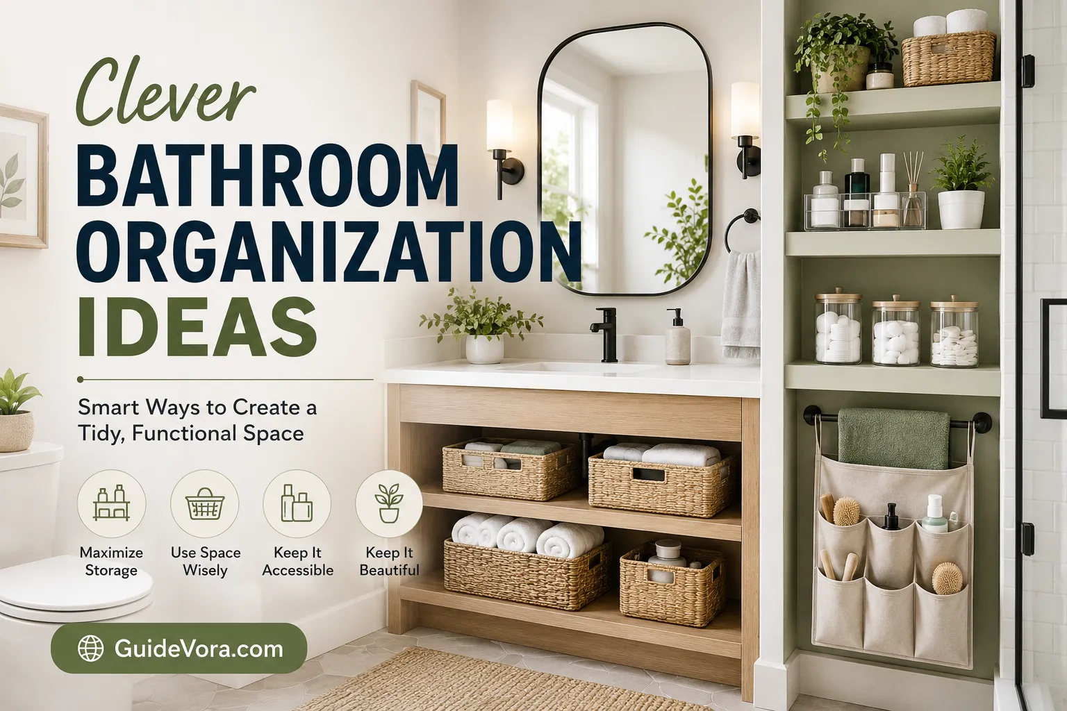 Clever Bathroom Organization Ideas