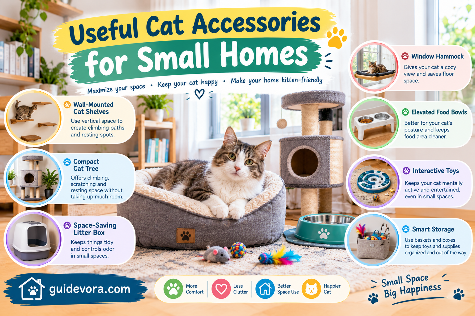 Useful Cat Accessories for Small Homes