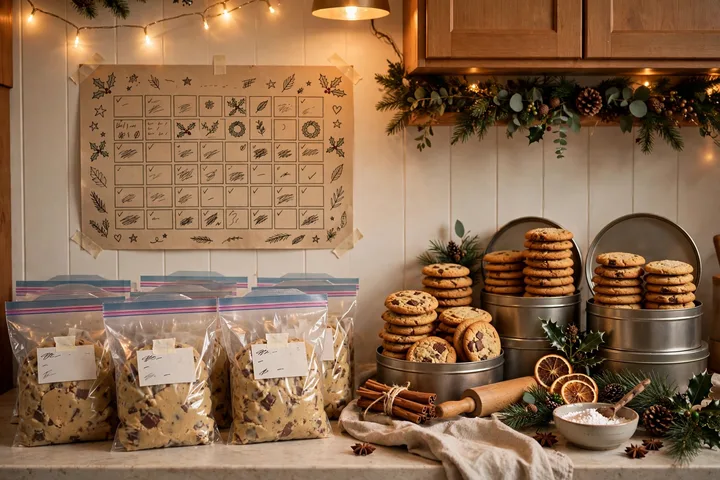 Organized Christmas baking timeline setup — christmas baking timeline 2026
