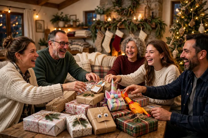 White elephant gift exchange game — christmas games for family